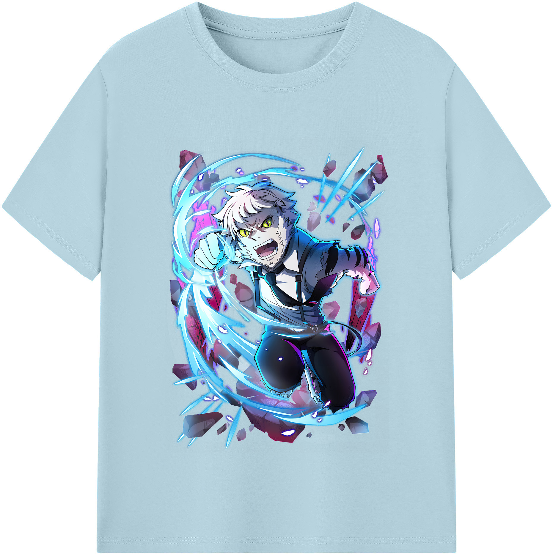 （画像用） 文豪ストレイドッグス Bungo Stray Dogs 綿100％半袖Tシャツ（フロントプリント）
